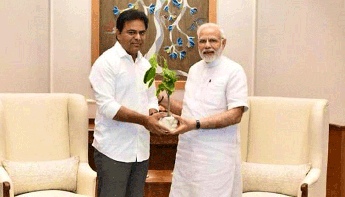 KTR Birthday Wishes to PM Narendra modi KTR Birthday Wishes to PM Narendra modi