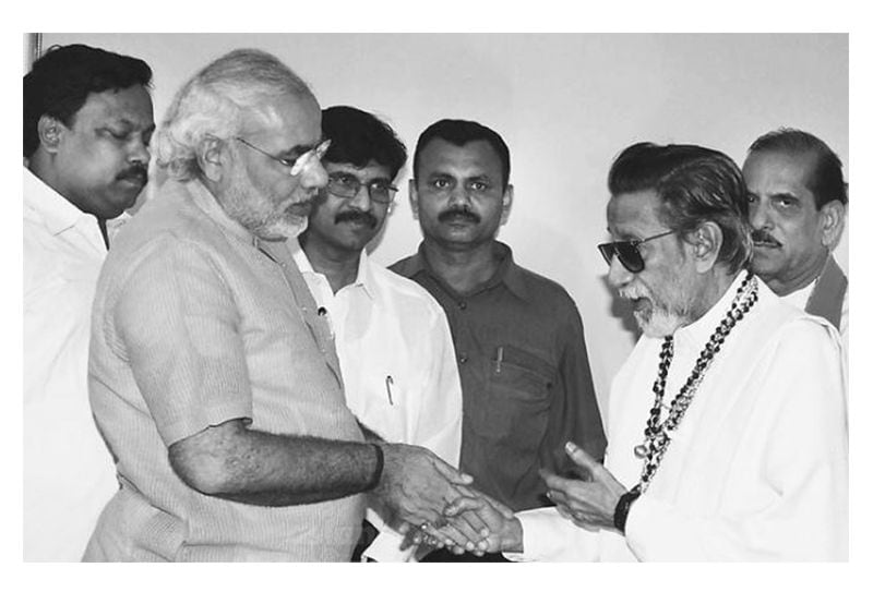 শিবসেনা প্রধান বালাসাহেব ঠাকরের সঙ্গে