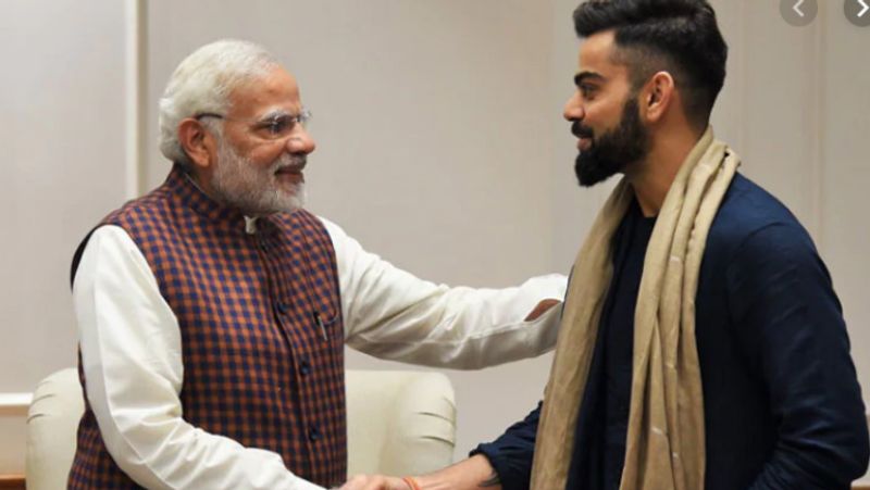 भारतीय क्रिकेट कप्तान विराट कोहली ने लिखा, ''हमारे प्रधानमंत्री नरेंद्र मोदी को जन्मदिन की शुभकामनाएं। अच्छे स्वस्थ की कामना। साथ ही देश को नई ऊंचाई पर ले जाने के लिए बधाई।''
