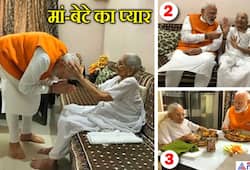 see personal photographs of PM narendra modi and his mother hira ben