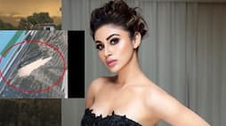 stone falls on the car of Bollywood actress Mouni Roy, could be a big accident