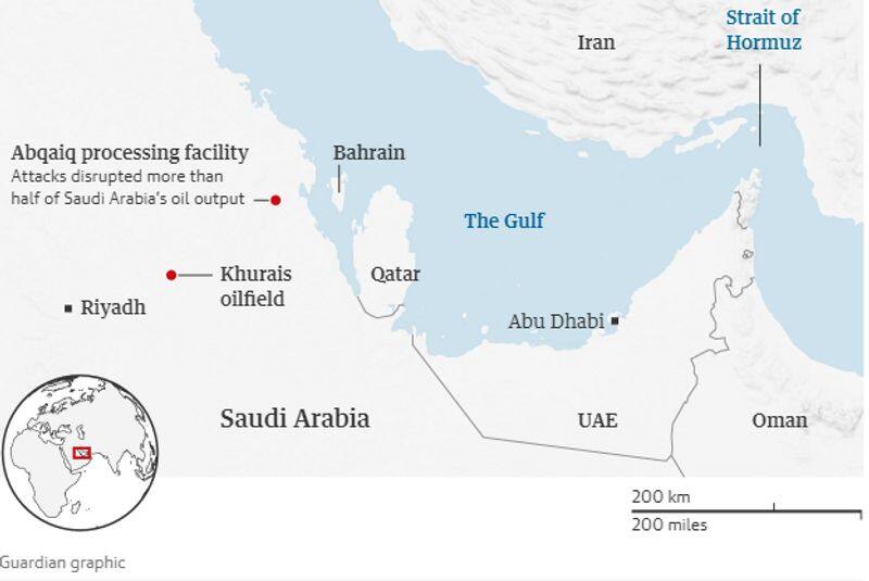 saudi arabia shows material evidence on attack on oil attacks