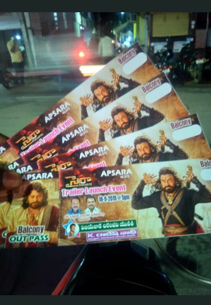 Mega fans hungama after Sye raa trailer launch