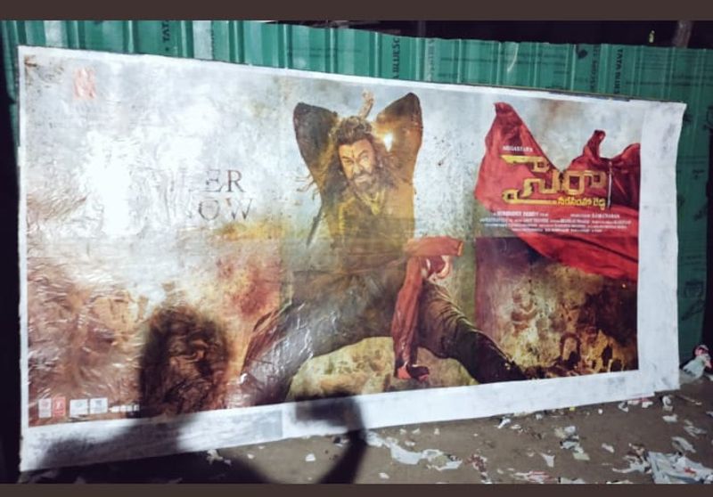 Mega fans hungama after Sye raa trailer launch