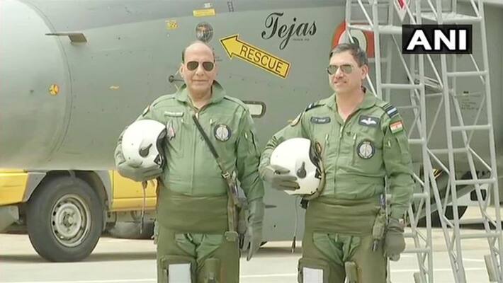 Rajnath Singh "Thrilled" After Tejas Sortie, "Controlled It" Briefly Rajnath Singh "Thrilled" After Tejas Sortie, "Controlled It" Briefly