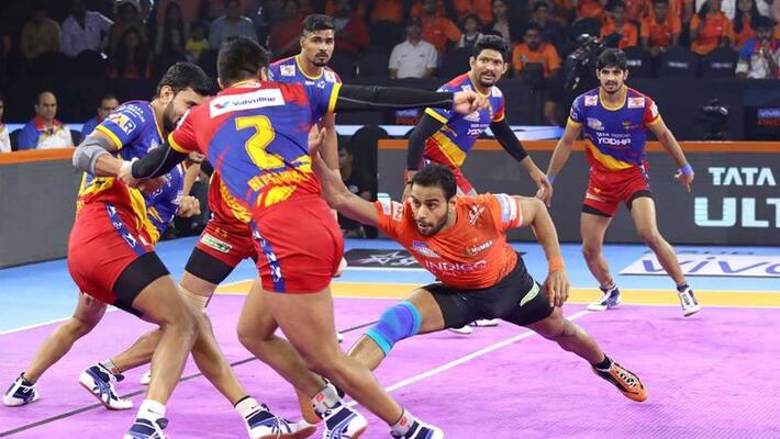 Pro kabaddi 2019 U Mumba see off UP Yoddha in a back and forth thriller Pro kabaddi 2019 U Mumba see off UP Yoddha in a back and forth thriller