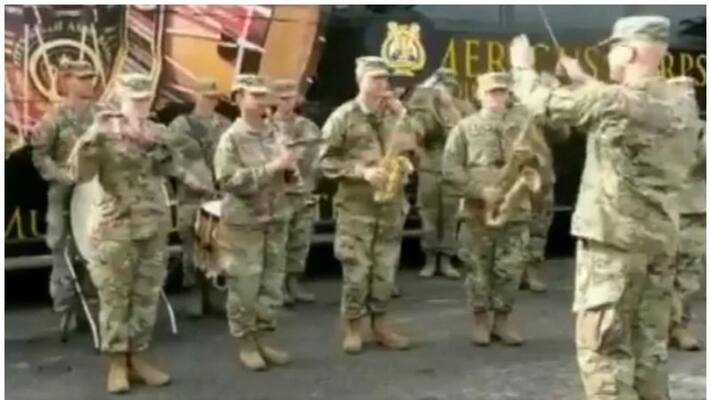 Watch: US Army band plays 'Jana Gana Mana' for Indian soldiers on last day of joint exercise Watch: US Army band plays 'Jana Gana Mana' for Indian soldiers on last day of joint exercise
