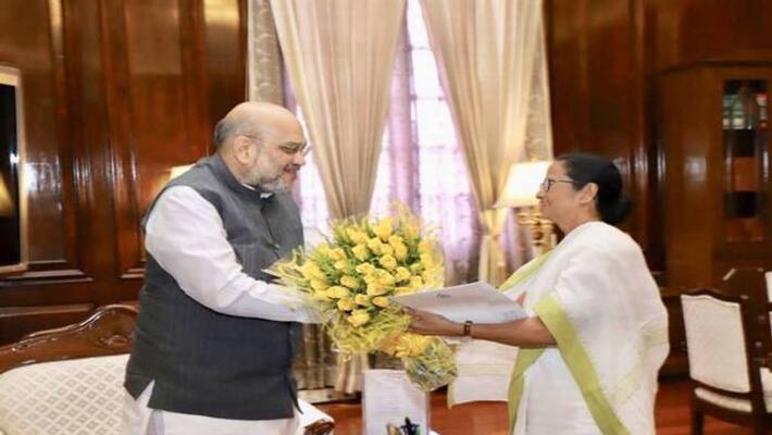 bengal cm mamata banerjee meets union home minister amit shah bengal cm mamata banerjee meets union home minister amit shah