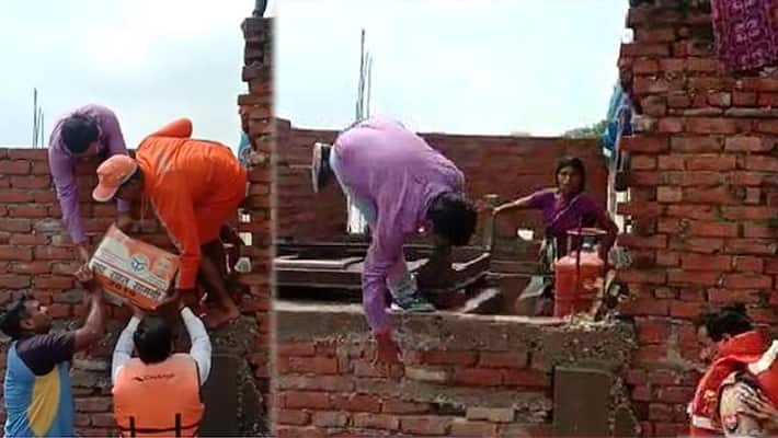 varanasi dm surendra singh falls along with wall varanasi dm surendra singh falls along with wall