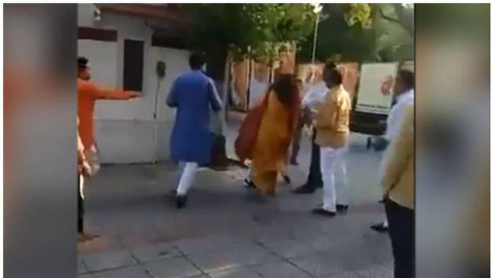Delhi BJP leader suspended after slapping wife at party office Delhi BJP leader suspended after slapping wife at party office