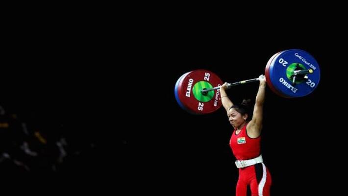 Mirabai Chanu breaks her record lifts 201 kgs Mirabai Chanu breaks her record lifts 201 kgs