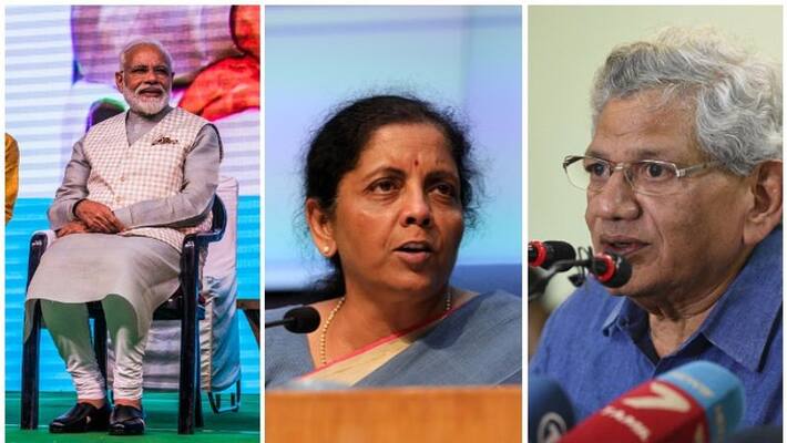 modi hails the tax rate cut for corporates yechury slams modi hails the tax rate cut for corporates yechury slams