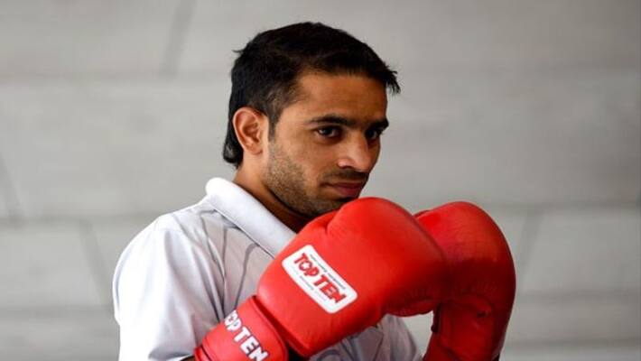 Amit Panghal become first Indian to enter world boxing finals Amit Panghal become first Indian to enter world boxing finals