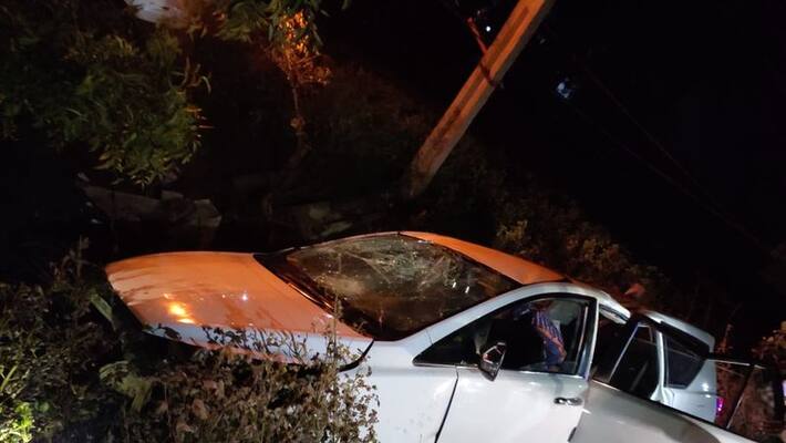 Parigi MLA Maheswar Reddy injured in road accident Parigi MLA Maheswar Reddy injured in road accident