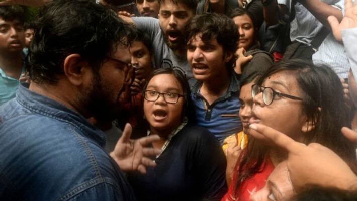 Now fir has filed against Babul Supriyo for provocation Now fir has filed against Babul Supriyo for provocation