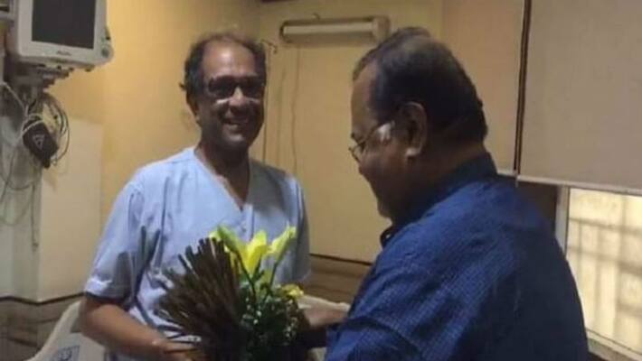 Partha Chatterjee visits Ju vc in hospital Partha Chatterjee visits Ju vc in hospital