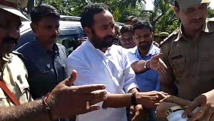 union minister kishan reddy reached kakinada union minister kishan reddy reached kakinada