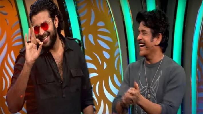 Varun Tej as Gaddalakonda Ganesh at Bogg Boss 3 show Varun Tej as Gaddalakonda Ganesh at Bogg Boss 3 show