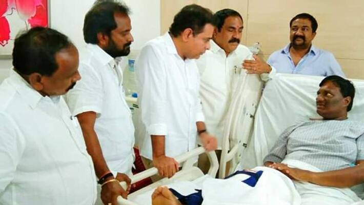 minister ktr visitation koppula maheshwar reddy in apollo hospital minister ktr visitation koppula maheshwar reddy in apollo hospital