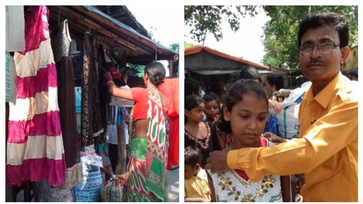 A school teacher from Hooghly is providing old garments to the poor A school teacher from Hooghly is providing old garments to the poor