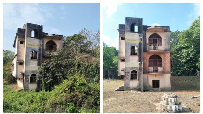 TMC run panchayat cleans abandoned CPIM party office TMC run panchayat cleans abandoned CPIM party office
