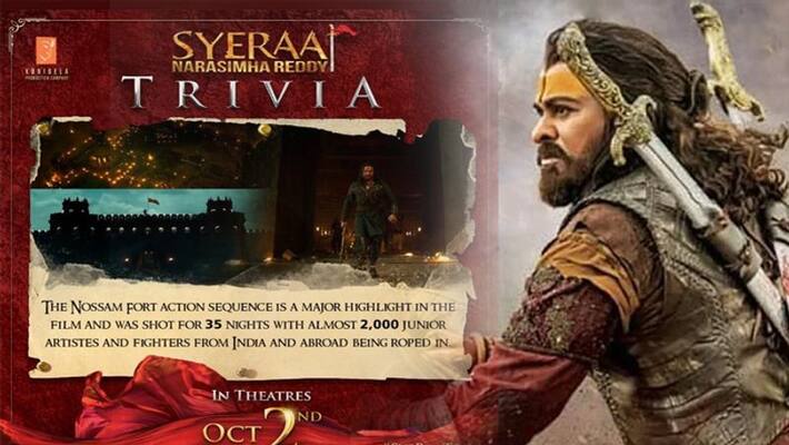 megastar SYE RAA war scenes info megastar SYE RAA war scenes info