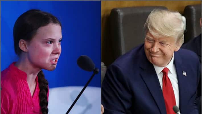 Young climate activist Greta Thunberg thunders at UN meet, Trump says happy looking girl Young climate activist Greta Thunberg thunders at UN meet, Trump says happy looking girl