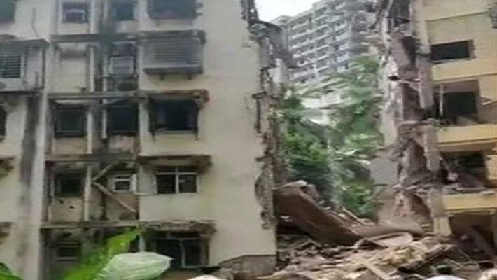 Mumbai: Staircase of Khar building collapses, rescue operation launched Mumbai: Staircase of Khar building collapses, rescue operation launched