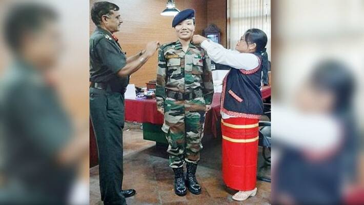 Major Ponung Doming creates history, She is first woman Army officer from Arunachal to be elevated to the rank of Lieutenant Colonel in the Indian Army Major Ponung Doming creates history, She is first woman Army officer from Arunachal to be elevated to the rank of Lieutenant Colonel in the Indian Army