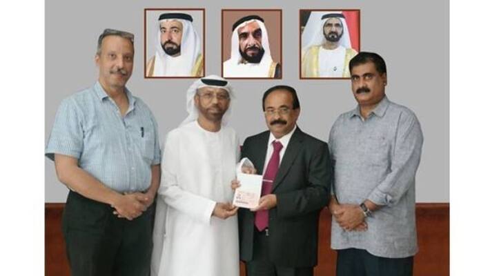 John mathai chairman of dhanya group of companies UAE got gold card visa John mathai chairman of dhanya group of companies UAE got gold card visa