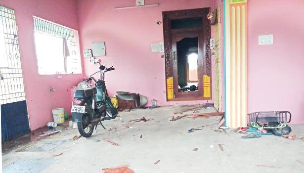 mysterious object explosion in a home near vellore