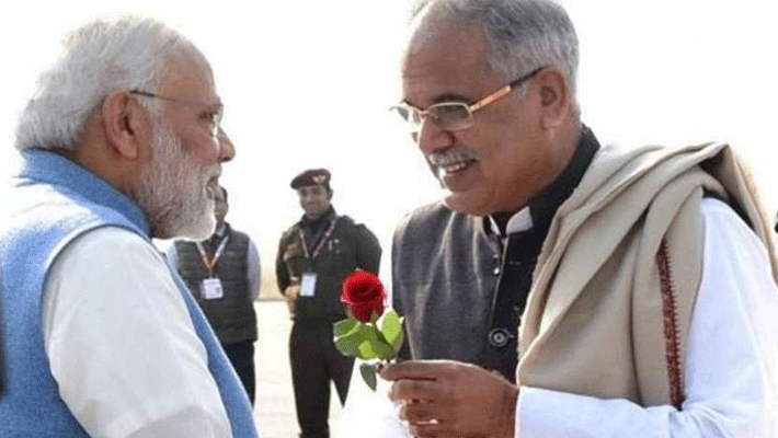 cm bhupesh baghel Statement with pm narendra modi for every step on out of country in raipur cm bhupesh baghel Statement with pm narendra modi for every step on out of country in raipur