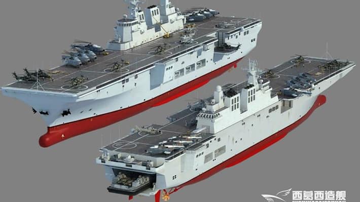 Along with flying in the air, this ship also floats in water, helicopters can also land in it Along with flying in the air, this ship also floats in water, helicopters can also land in it