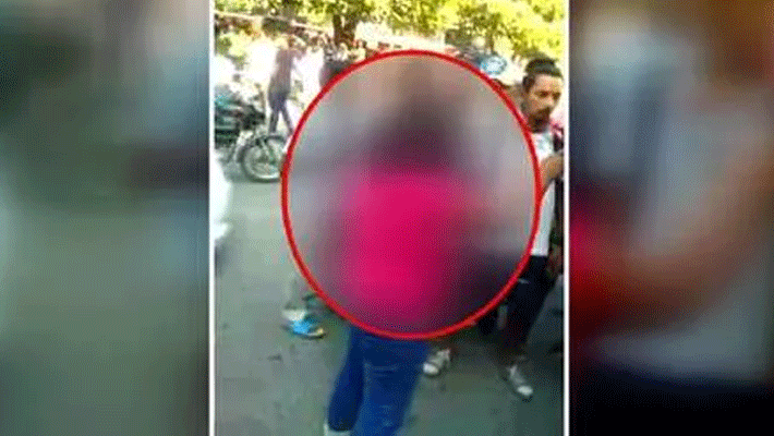 Video viral of girl high voltage drama in Chandigarh Video viral of girl high voltage drama in Chandigarh