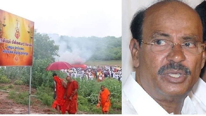 Ramadoss against dead body burn at ganesh temple Ramadoss against dead body burn at ganesh temple