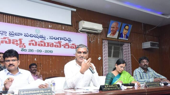 minister harish rao attending sangareddy zp meeting minister harish rao attending sangareddy zp meeting
