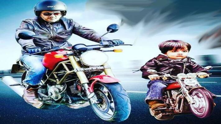 At the age of 4, Ajith's son Advik is the third daddy to take third place At the age of 4, Ajith's son Advik is the third daddy to take third place