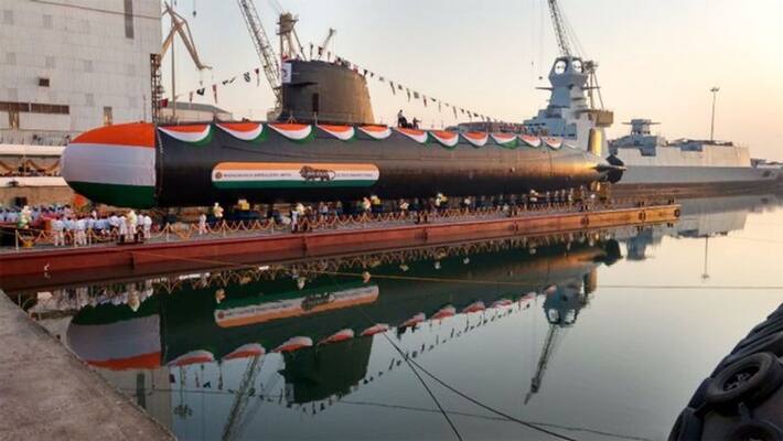 Indian Navy to induct submarine INS Khanderi on 28 September. Indian Navy to induct submarine INS Khanderi on 28 September.