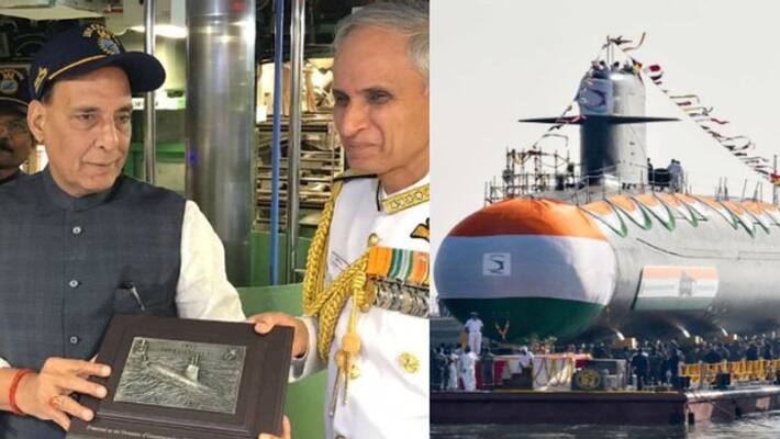 Khanderi, India's 2nd Scorpene Submarine, Commissioned By Rajnath Singh Khanderi, India's 2nd Scorpene Submarine, Commissioned By Rajnath Singh