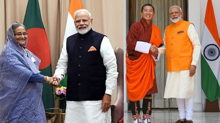 Modi meets PM of Afghanistan and Bhutan Modi meets PM of Afghanistan and Bhutan
