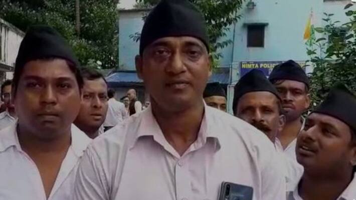 RSS leaders arrested not informing march route to police RSS leaders arrested not informing march route to police