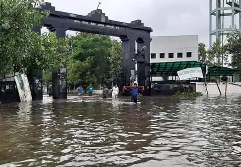 బీహార్ లో నీట మునిగిన ప్రాంతాలు