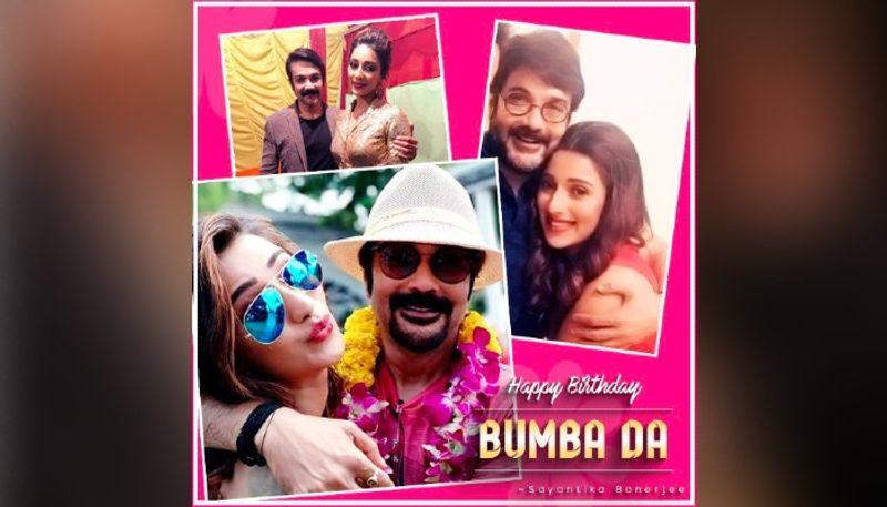 ছবির কোলাজ শেয়ার করে জন্মদিনের শুভেচ্ছা জানালেন অভিনেত্রীর সায়ন্তিকা।