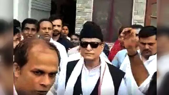 azam khan joins wife nomination in rampur azam khan joins wife nomination in rampur
