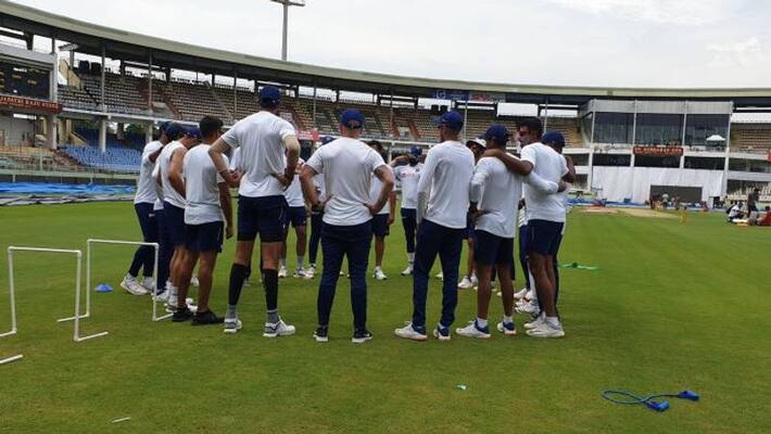 Indian team welcomes new support staff Nick Webb in the practice session Indian team welcomes new support staff Nick Webb in the practice session