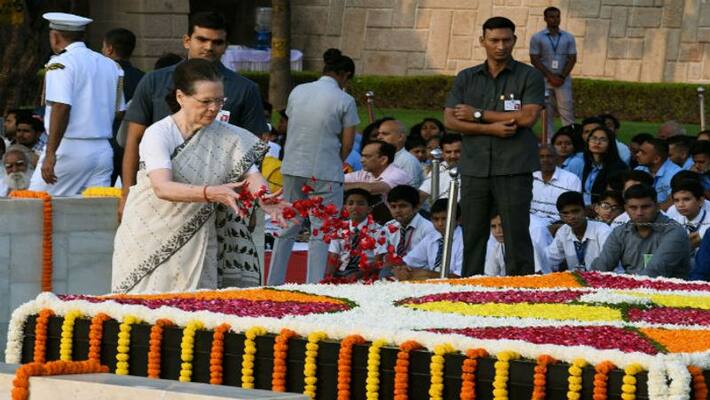 Sonia Gandhi has hit out at BJP and RSS on Mahatma Gandhi's birth anniversary Sonia Gandhi has hit out at BJP and RSS on Mahatma Gandhi's birth anniversary