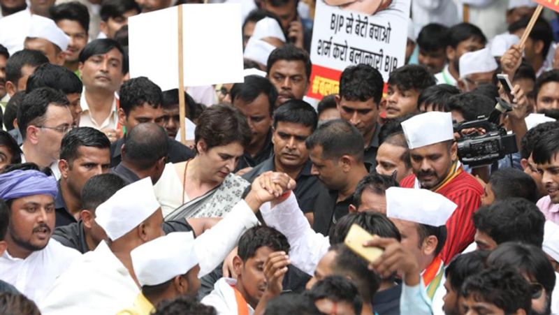महात्मा गांधी की 150वीं जयंती पर कांग्रेस ने देशभर में पदयात्रा निकाली।