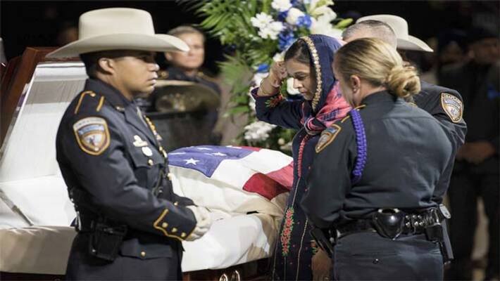 Thousands of people attend sikh police officer's funeral in America Thousands of people attend sikh police officer's funeral in America
