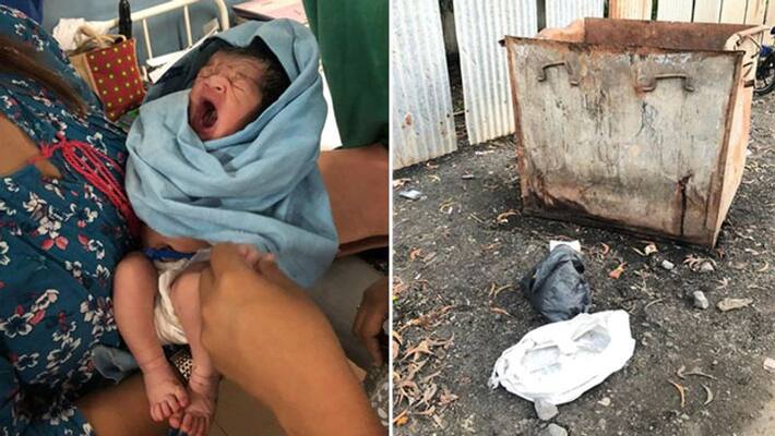 a one-day-old baby girl was found dumped in a dustbin near global city in virar of mumbai a one-day-old baby girl was found dumped in a dustbin near global city in virar of mumbai