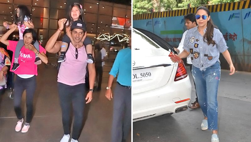 टीवी एक्टर करणवीर वोहरा फैमिली के साथ एयरपोर्ट पर नजर आए। दूसरी ओर, शाहरुख खान की पत्नी गौरी खान मुंबई के बांद्रा इलाके में स्पॉट हुईं। इस दौरान गौरी जींस-शर्ट और गॉगल में नजर आईं।